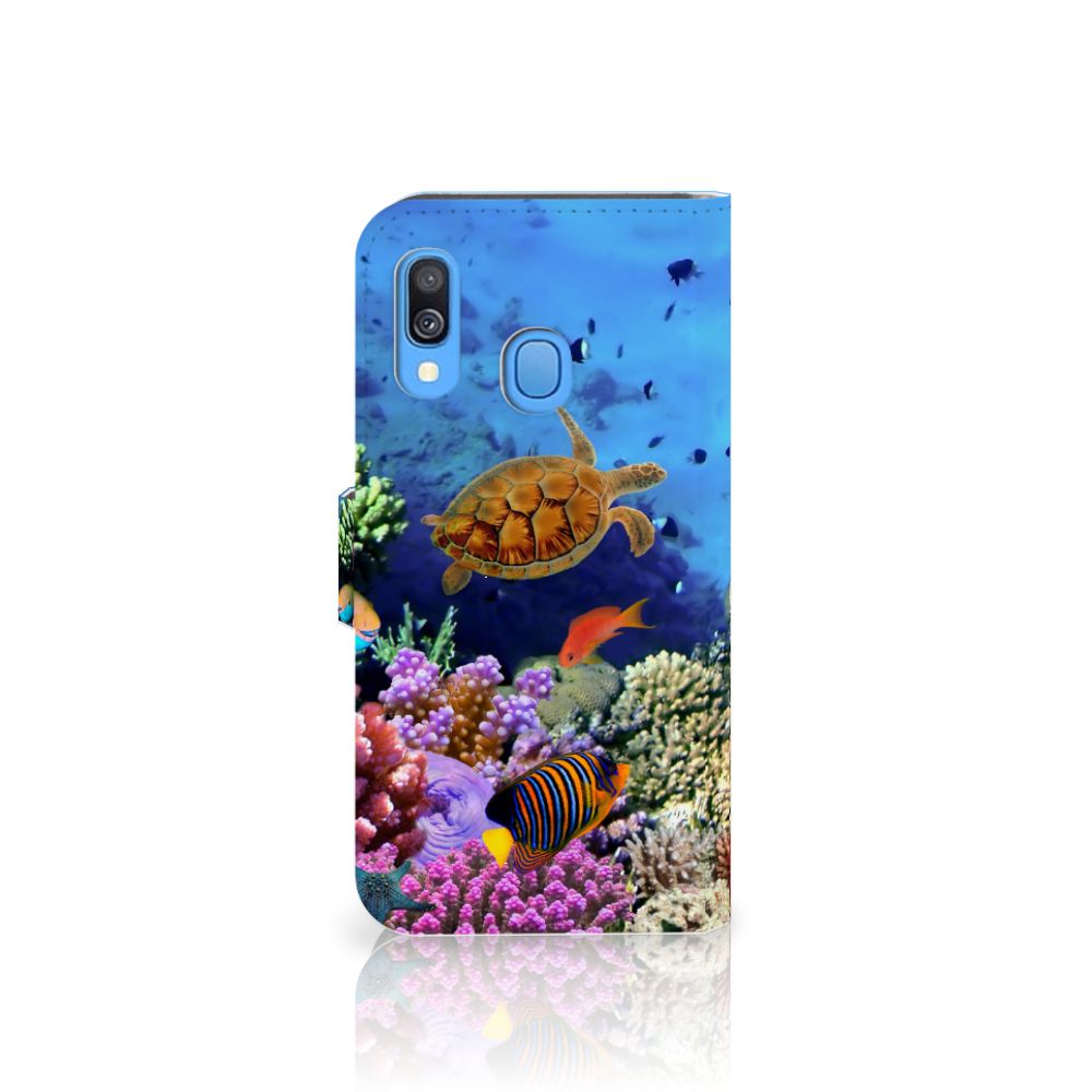 Samsung Galaxy A40 Telefoonhoesje met Pasjes Vissen
