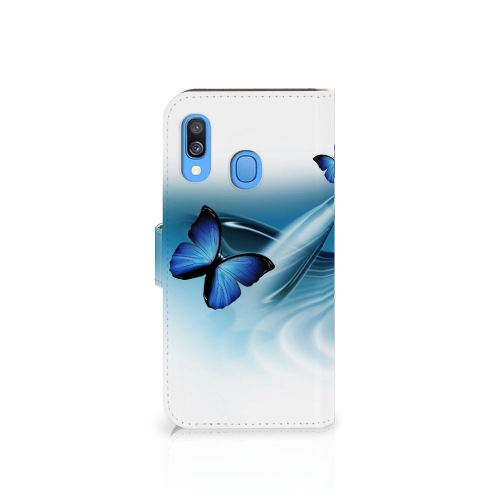 Samsung Galaxy A40 Telefoonhoesje met Pasjes Vlinders