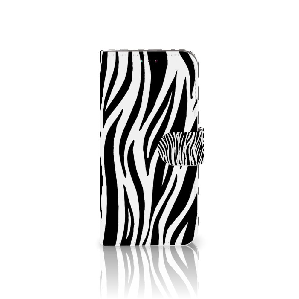 Samsung Galaxy A40 Telefoonhoesje met Pasjes Zebra