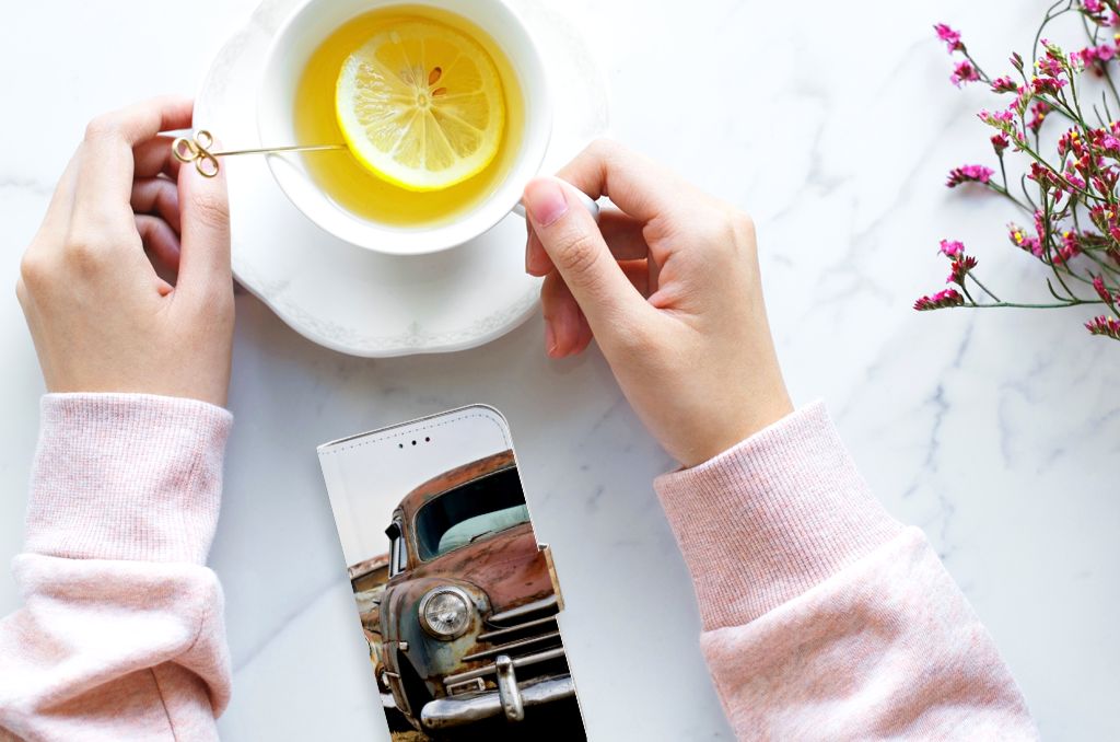 Samsung Galaxy A40 Telefoonhoesje met foto Vintage Auto