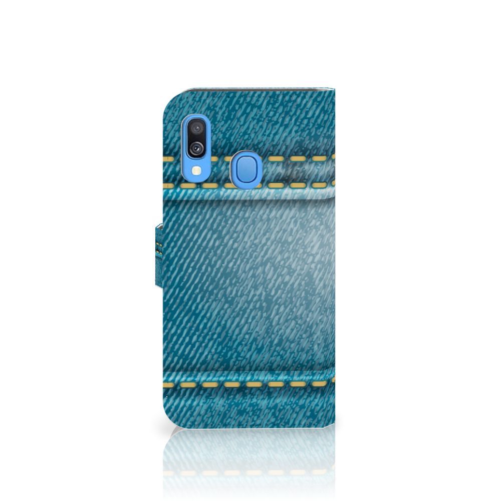 Samsung Galaxy A40 Wallet Case met Pasjes Jeans