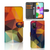 Samsung Galaxy A41 Book Case Polygon Color design asymmetrisch drie aanzichten