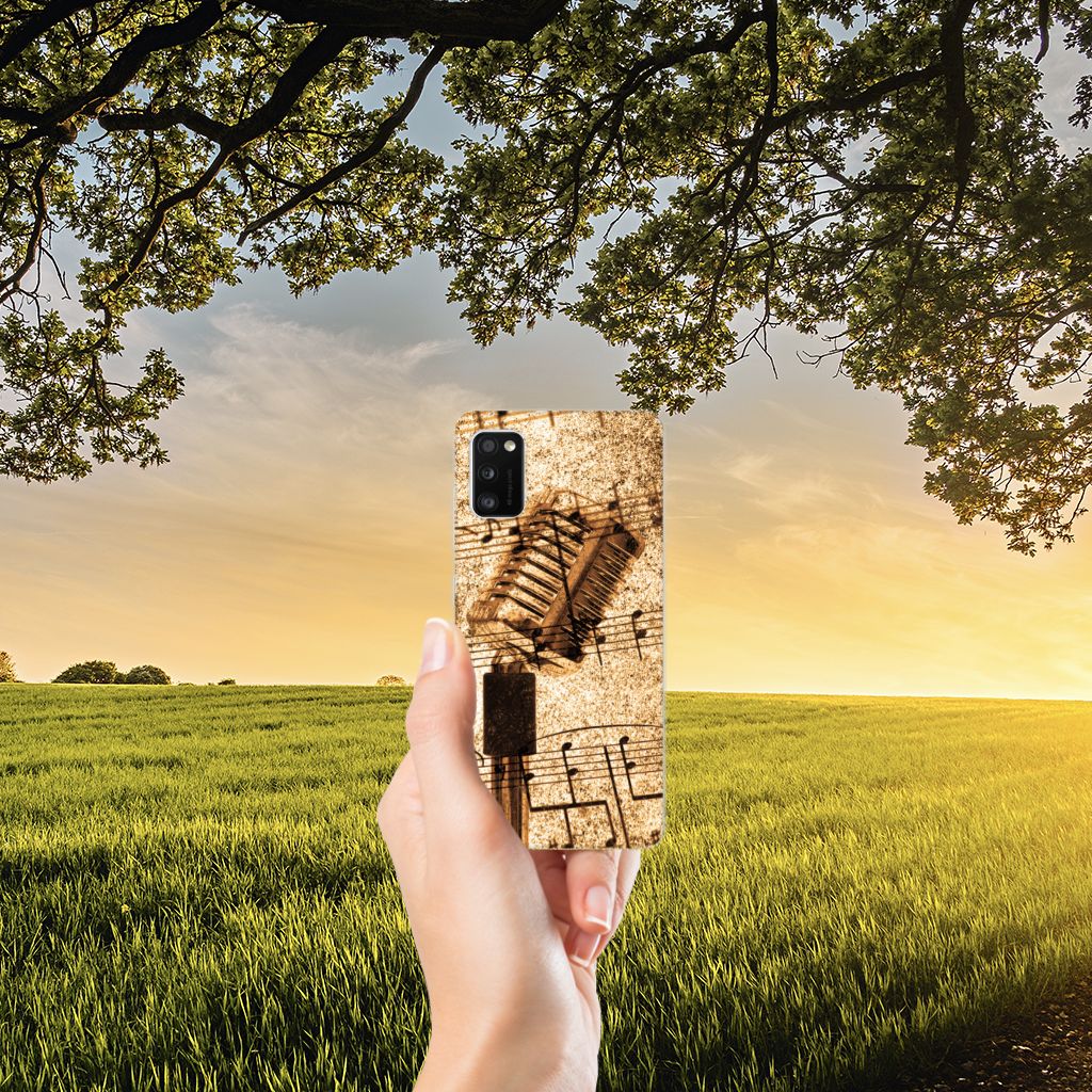 Samsung Galaxy A41 Siliconen Hoesje met foto Bladmuziek B2C Telecom