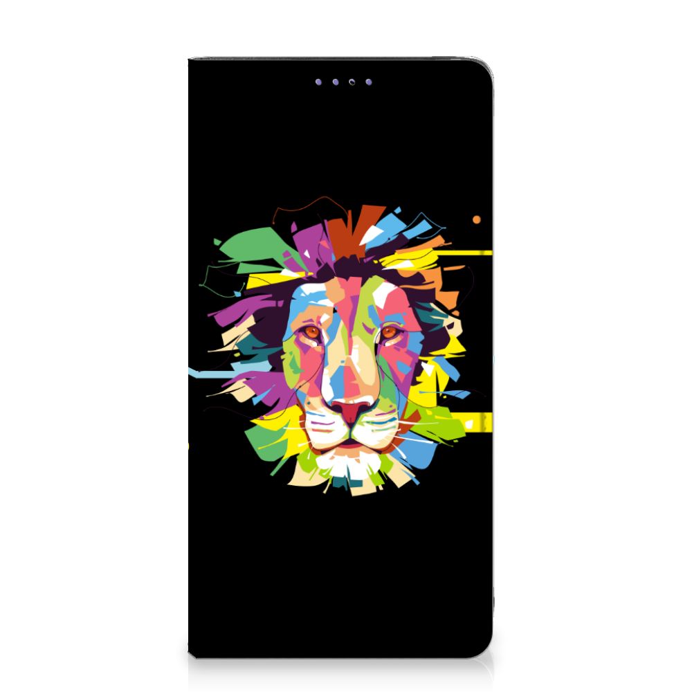 Samsung Galaxy A51 Magnet Case Lion Color voorzijde