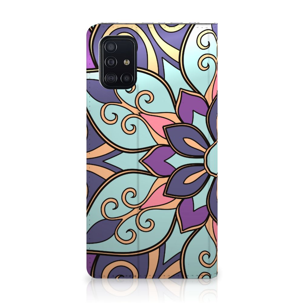 Samsung Galaxy A51 Smart Cover Purple Flower - B2C Telecom