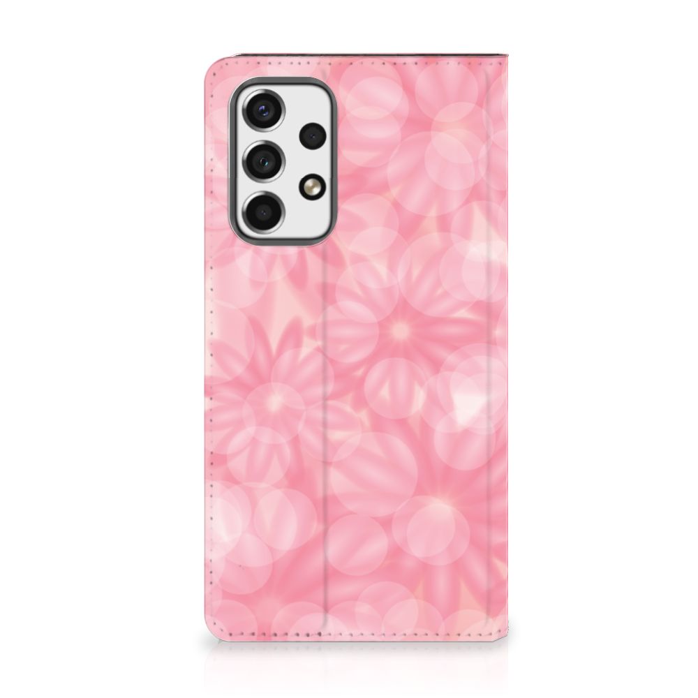 Samsung Galaxy A53 Smart Cover Spring Flowers achterzijde