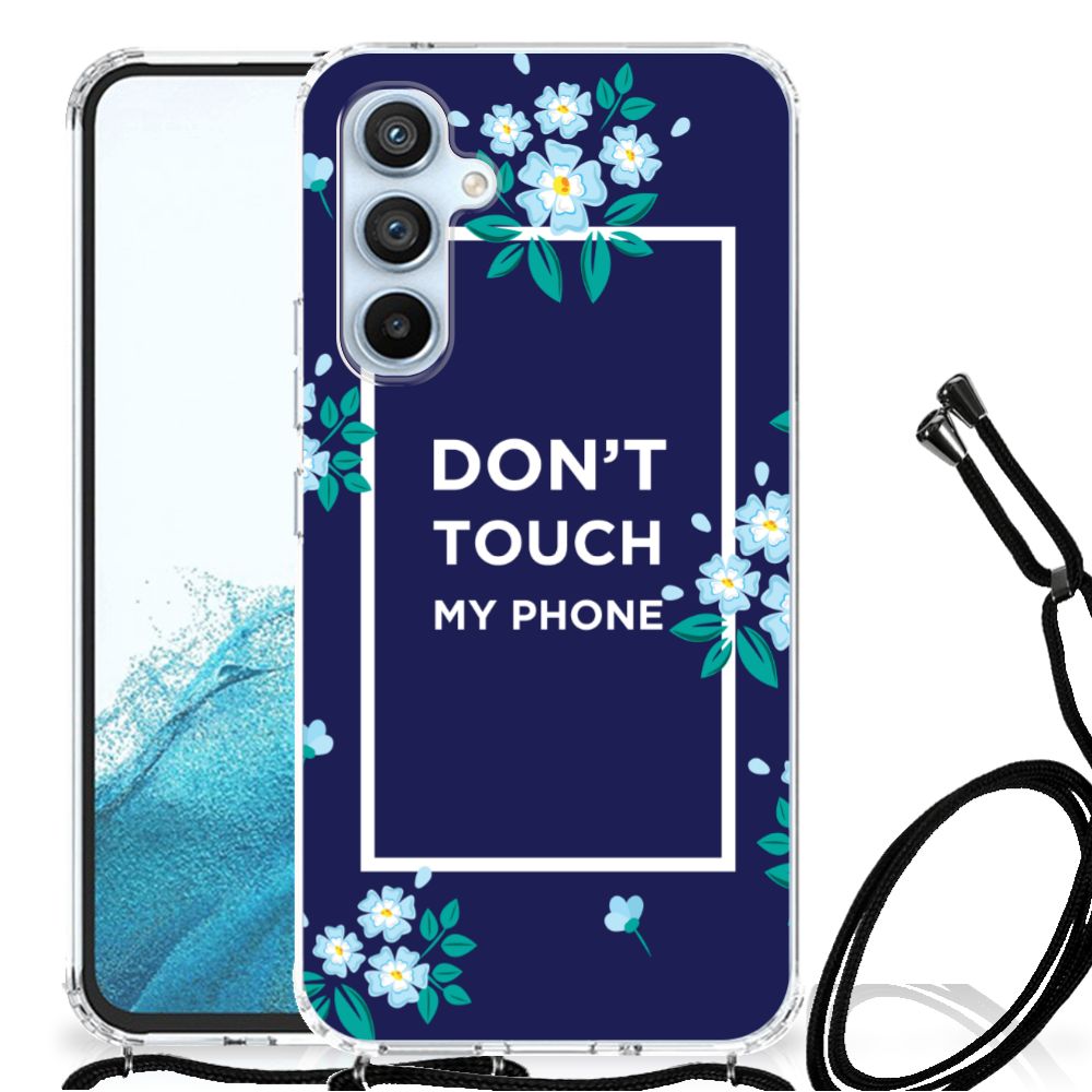 Samsung Galaxy A54 5G Anti Shock Case Flowers Blue DTMP B2C Telecom
