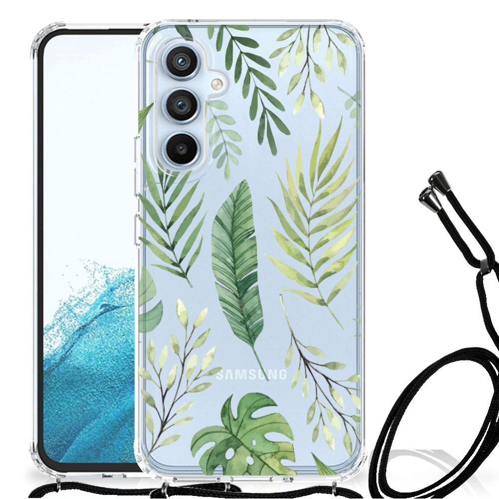 Samsung Galaxy A54 5G Case Leaves leaves design vooraanzicht