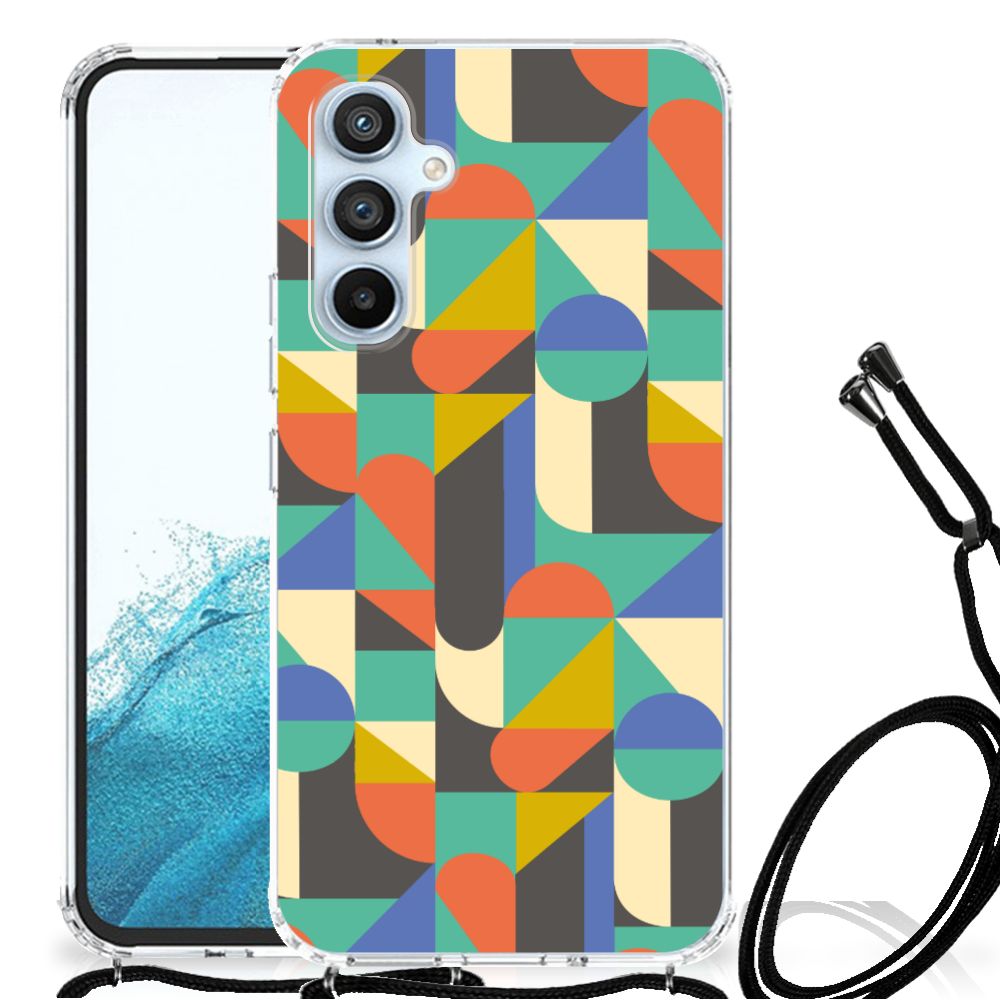 Samsung Galaxy A54 5G Doorzichtige Silicone Hoesje Funky Retro B2C Telecom