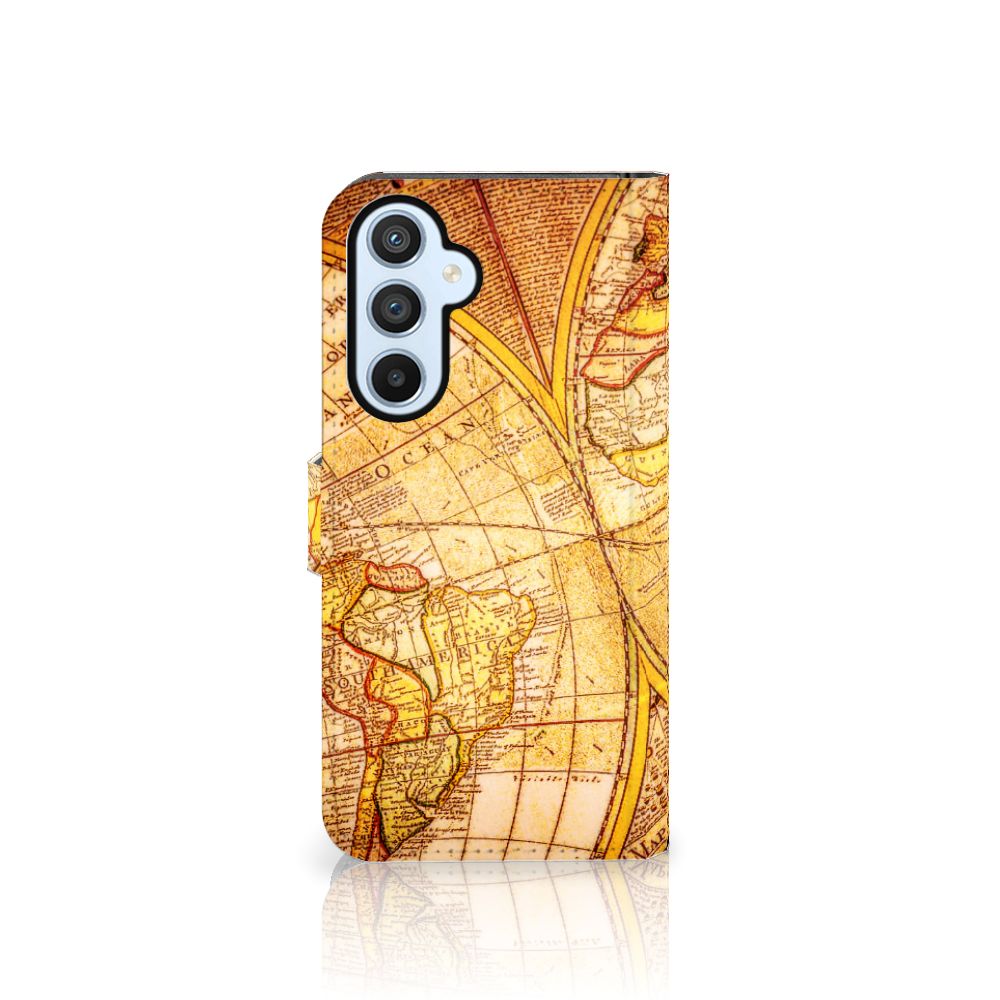 Samsung Galaxy A54 5G Flip Cover Kompas design kompas aanzicht