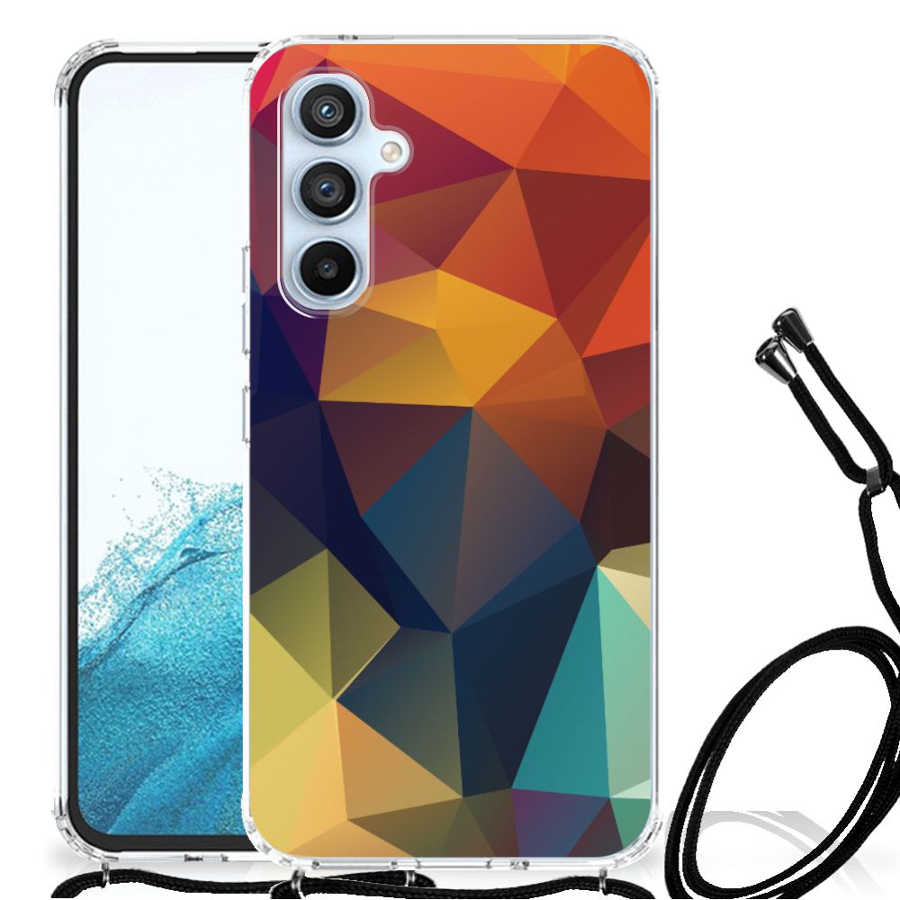 Samsung Galaxy A54 5G Shockproof Case Polygon Color achterzijde