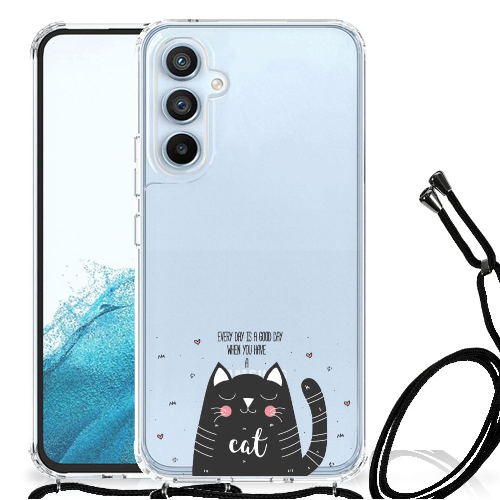 Samsung Galaxy A54 5G Stevig Bumper Hoesje Cat Good Day B2C Telecom