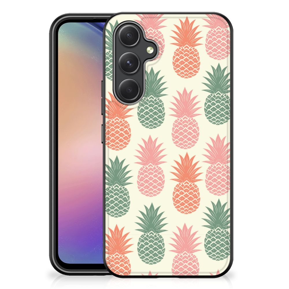 Samsung Galaxy A54 Back Cover Hoesje Ananas Pineapple design front view