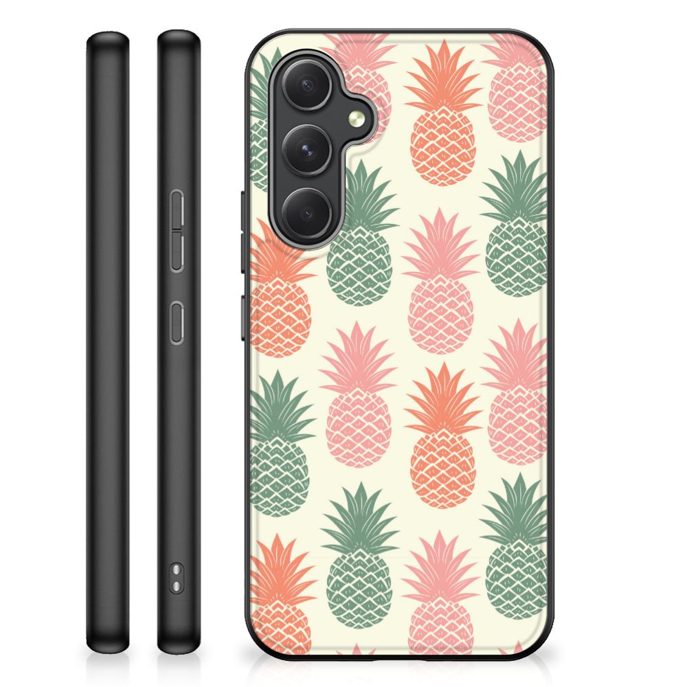 Samsung Galaxy A54 Back Cover Hoesje Ananas ananas patroon design achterkant