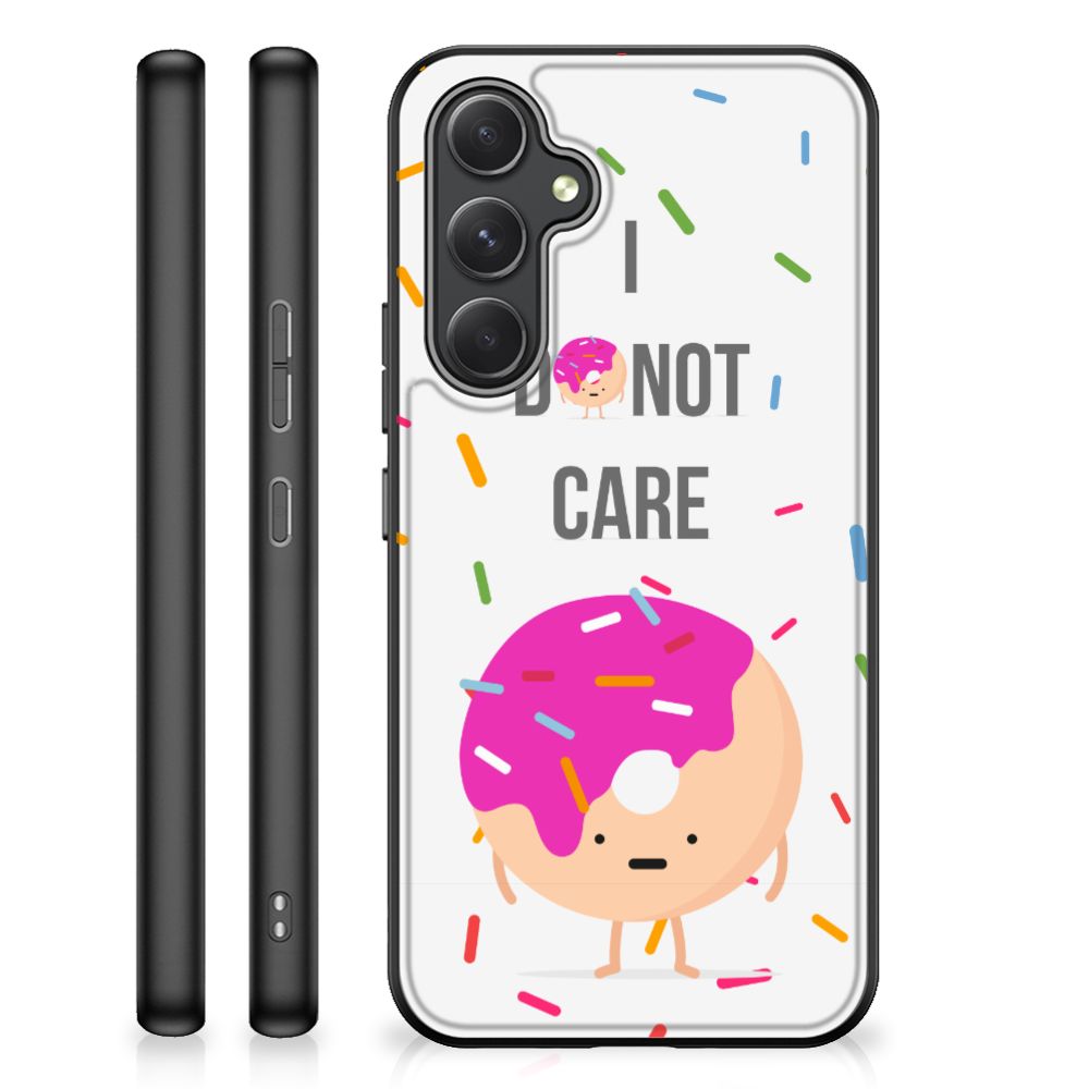 Samsung Galaxy A54 Back Cover Hoesje Donut Roze donut schattig design achteraanzicht