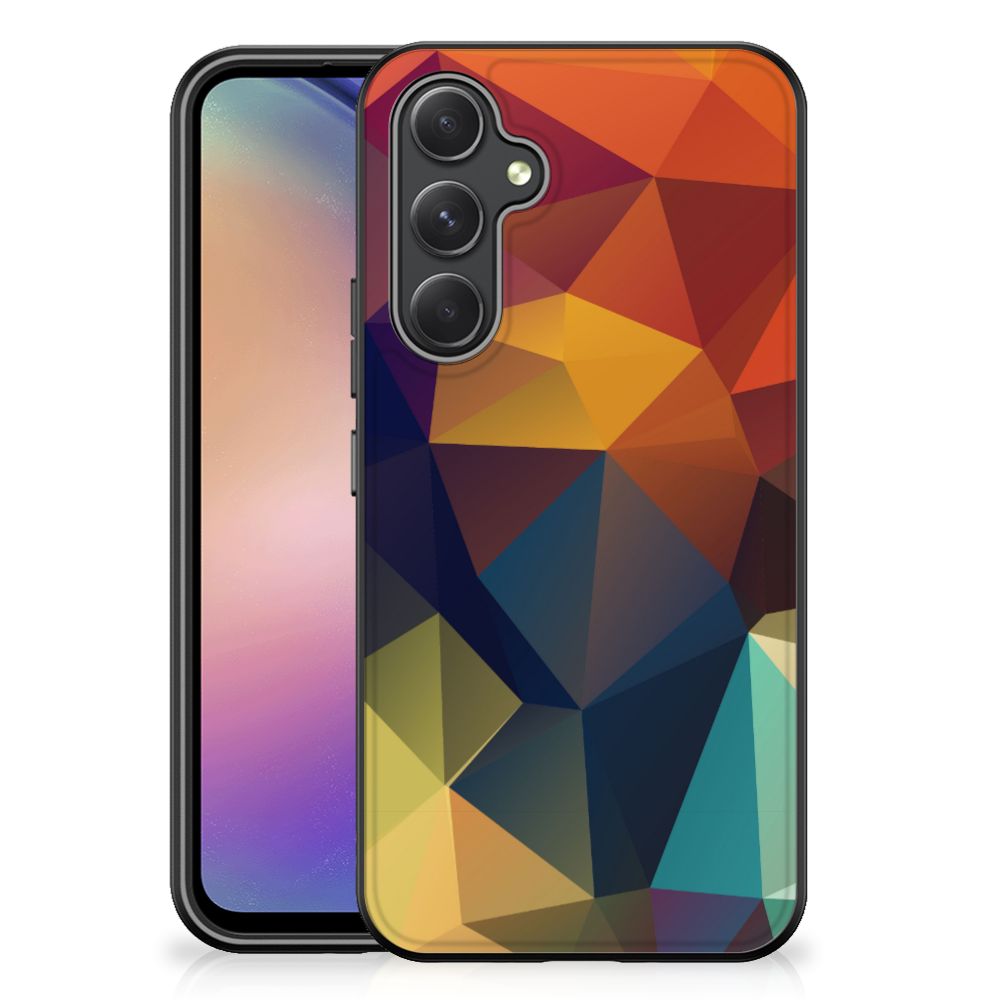 Samsung Galaxy A54 Backcover Polygon Color backcover abstract ontwerp kleurrijk