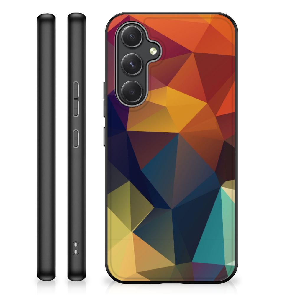 Samsung Galaxy A54 Backcover Polygon Color backcover abstract design zijkanten
