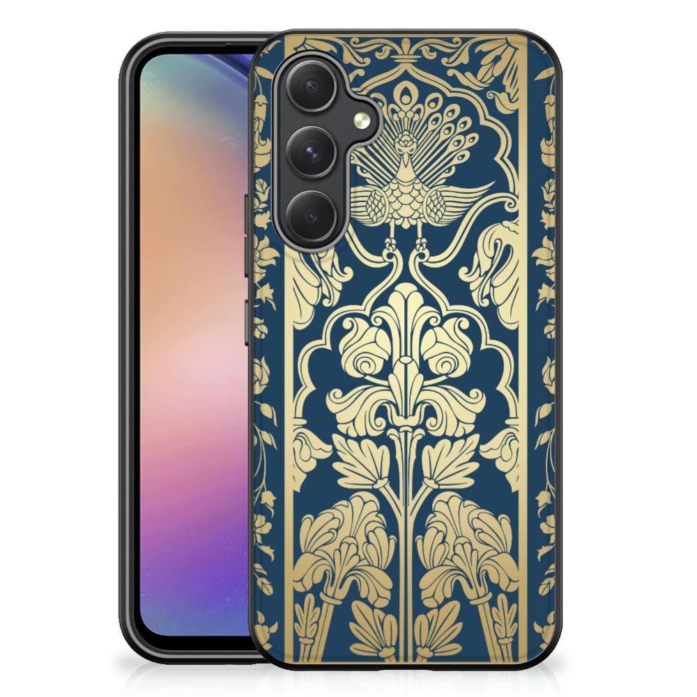 Samsung Galaxy A54 Bloemen Hoesje Beige Flowers bloemen print voorkant