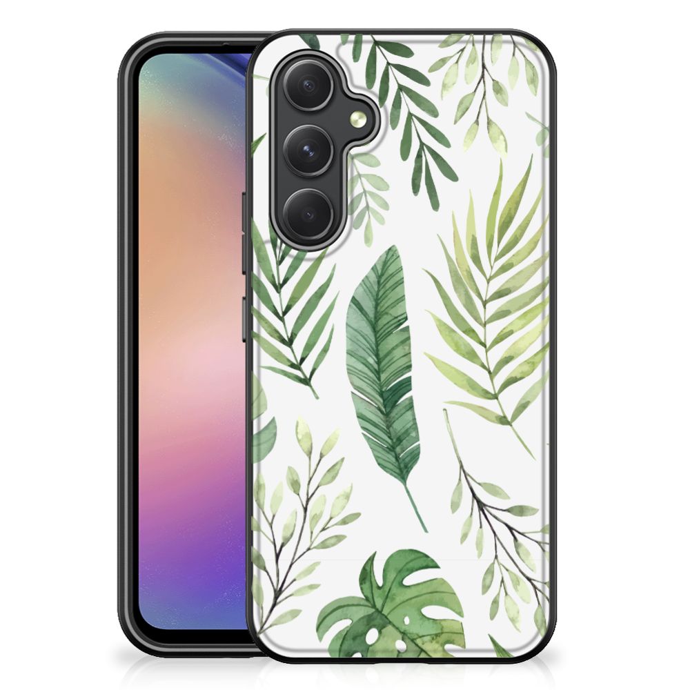 Samsung Galaxy A54 Bloemen Hoesje Leaves