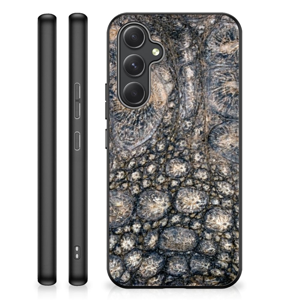Samsung Galaxy A54 Dierenprint Telefoonhoesje Krokodillenprint krokodillenprint achterkant zijkanten