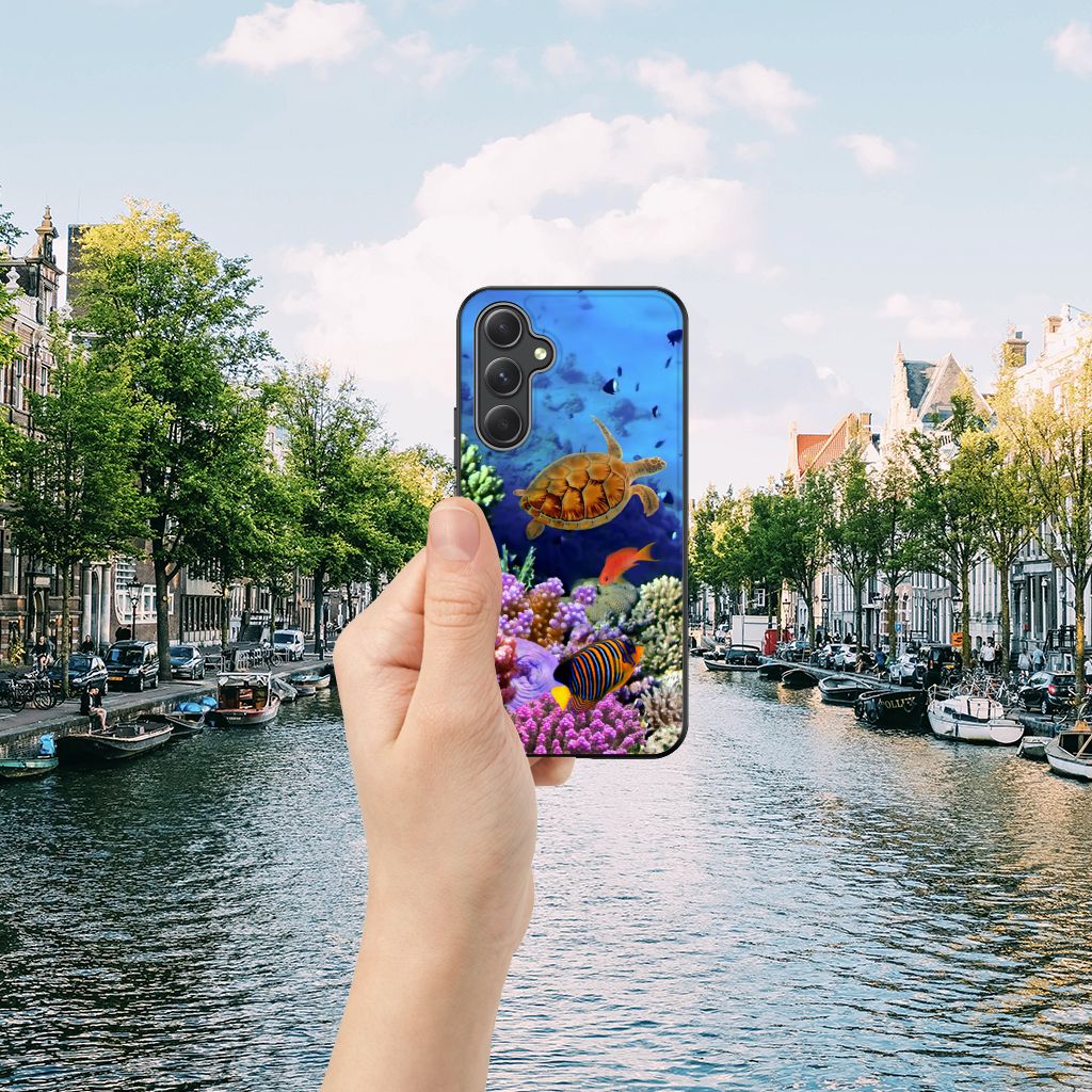 Samsung Galaxy A54 Dierenprint Telefoonhoesje Vissen vissen aquatisch design hand rivier