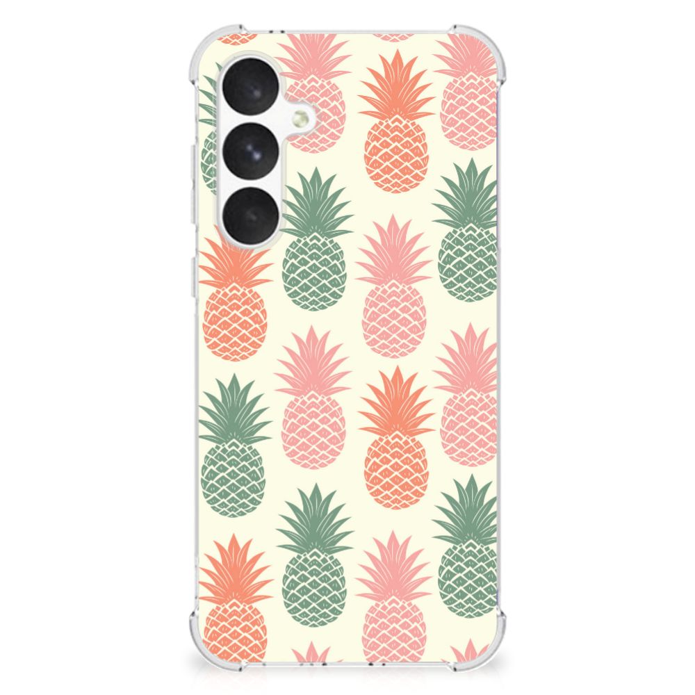 Samsung Galaxy A55 Beschermhoes Ananas telefoonhoesje ananas design voorkant