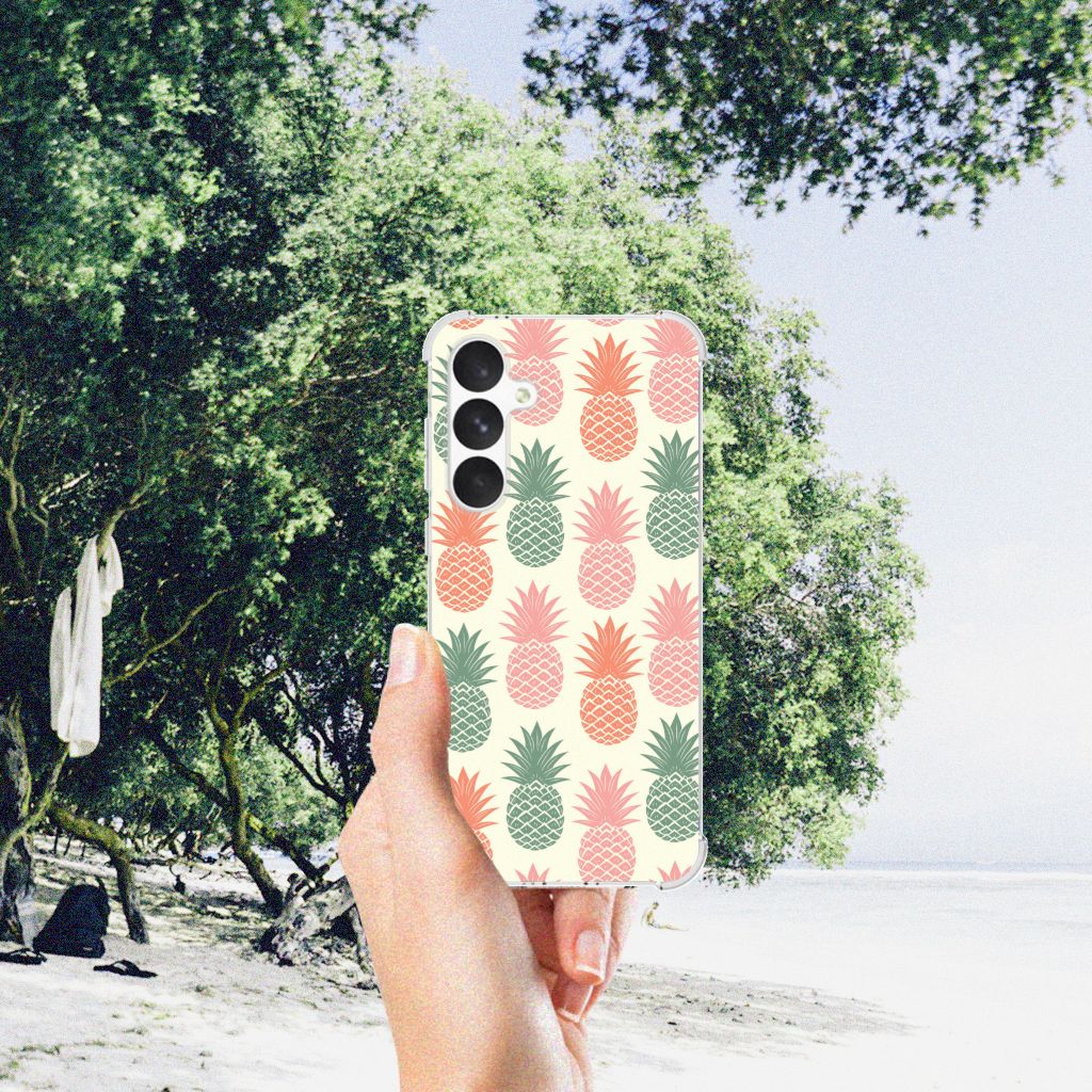 Samsung Galaxy A55 Beschermhoes Ananas ananas design hand strand