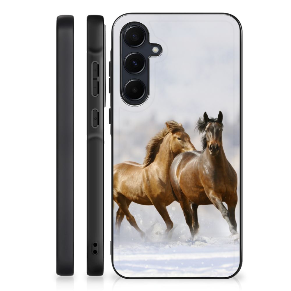 Samsung Galaxy A55 Dierenprint Telefoonhoesje Paarden B2C Telecom