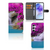 Samsung Galaxy A55 Flip Cover Waterval flipcover waterval paarse bomen voorkant achterzijde