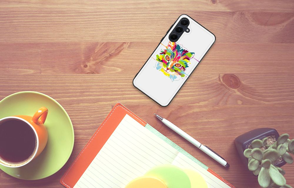 Samsung Galaxy A55 Hoesje Cat Color B2C Telecom