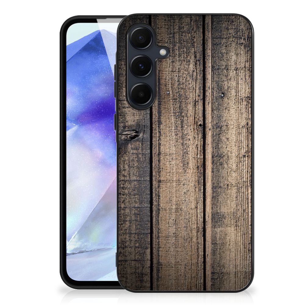 Samsung Galaxy A55 Houten Print Telefoonhoesje Steigerhout B2C Telecom