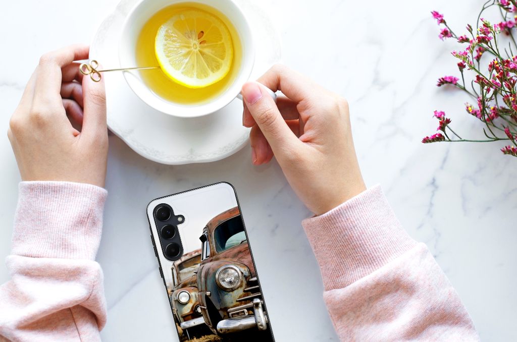 Samsung Galaxy A55 Silicone Back Case Vintage Auto B2C Telecom