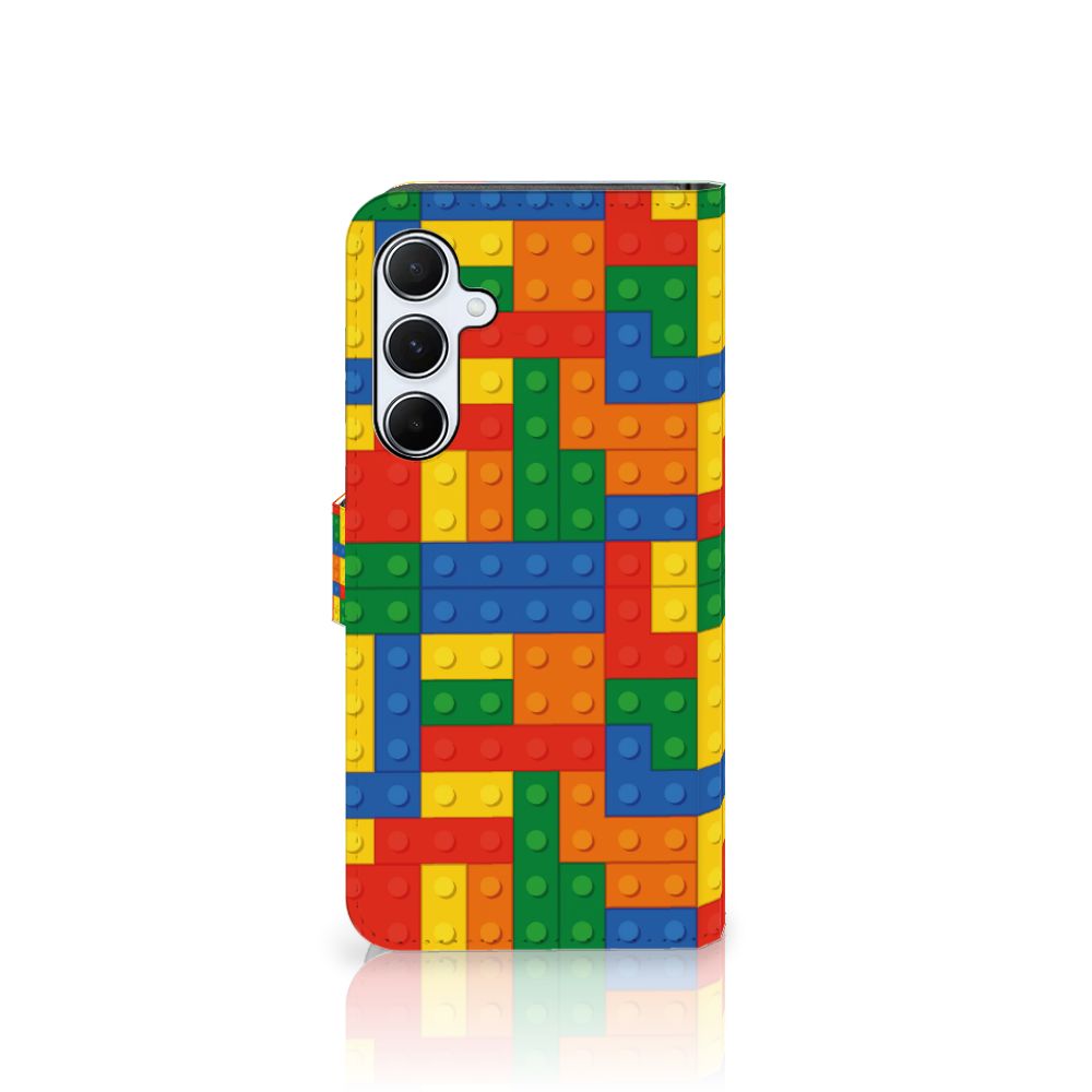 Samsung Galaxy A55 Telefoon Hoesje Blokken telefoonhoesje blokken design kleurrijk