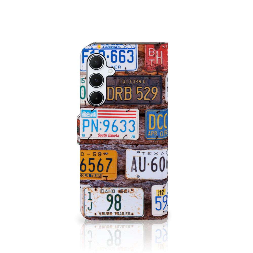 Samsung Galaxy A55 Telefoonhoesje met foto Kentekenplaten design kentekenplaten aanzicht