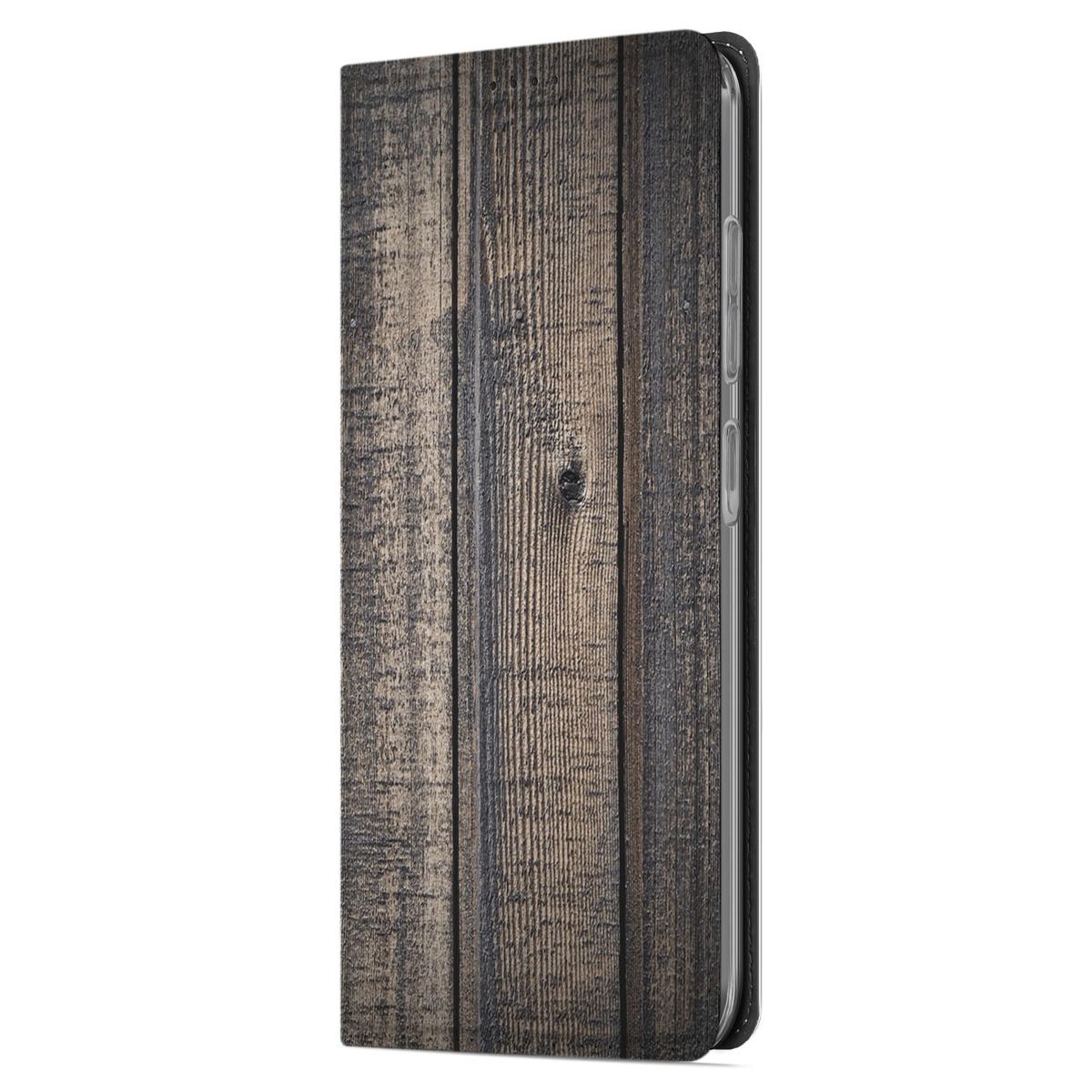 Samsung Galaxy A56 | A36 Book Wallet Case Steigerhout steigerhout hoesje zijkant