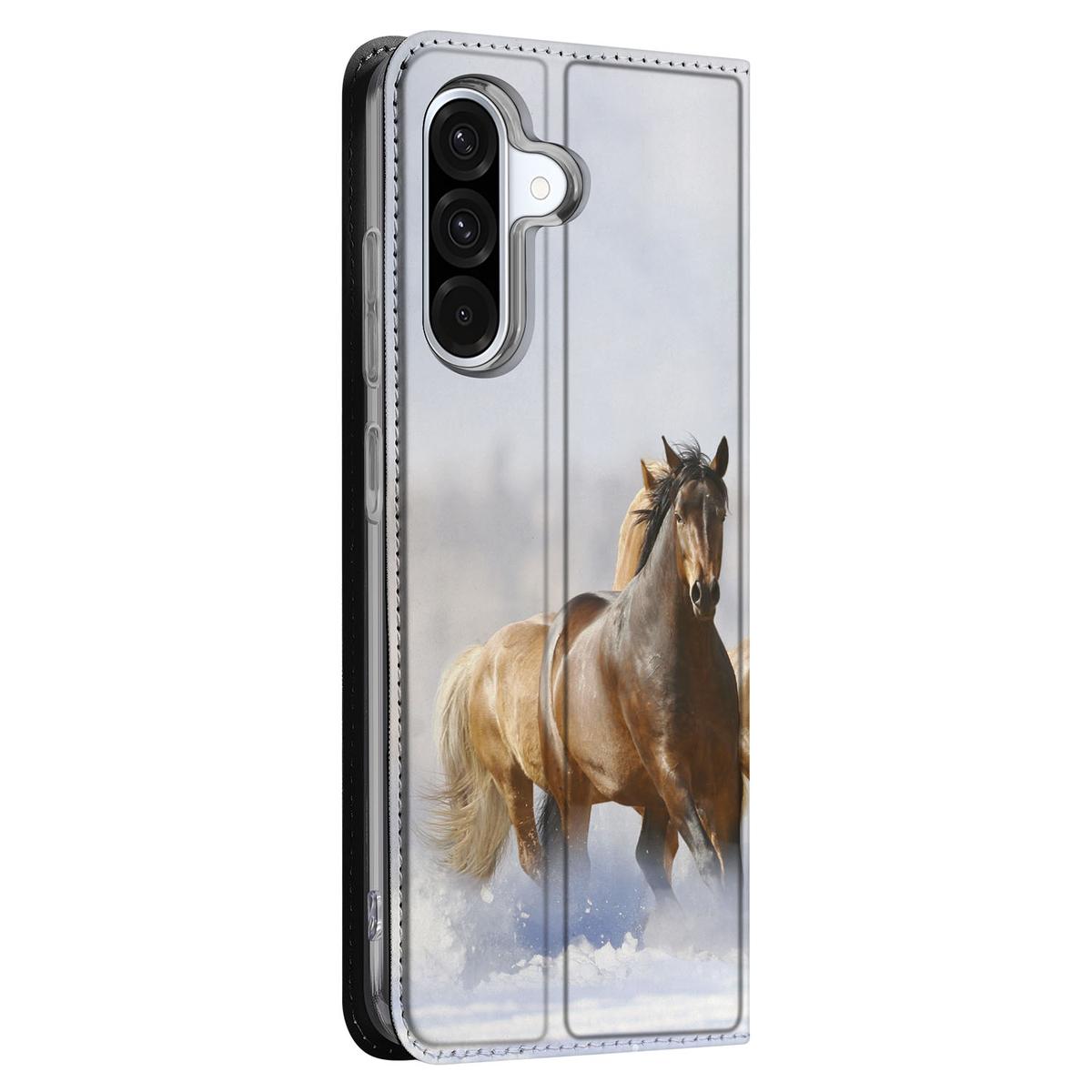 Samsung Galaxy A56 | A36 Hoesje maken Paarden paardenhoesje zijkant