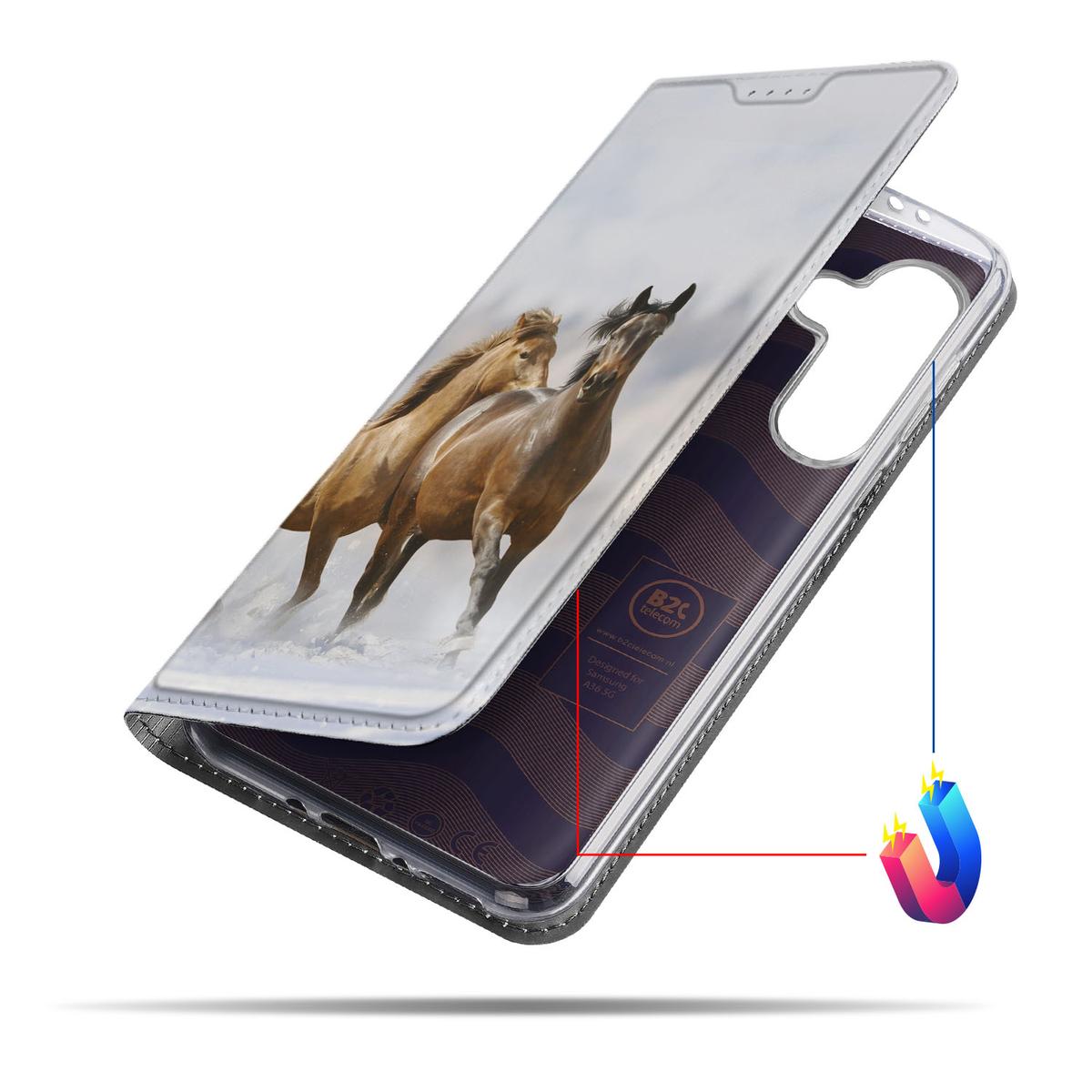 Samsung Galaxy A56 | A36 Hoesje maken Paarden paardenhoesje design aanzicht