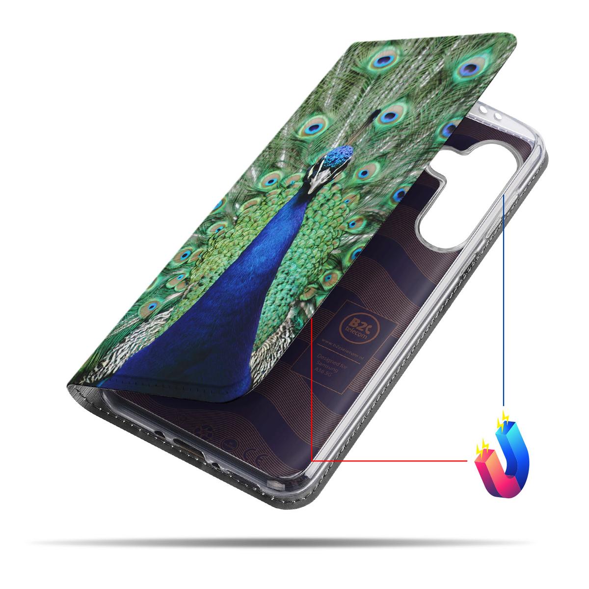Samsung Galaxy A56 | A36 Hoesje maken Pauw hoesje pauw design aanzicht
