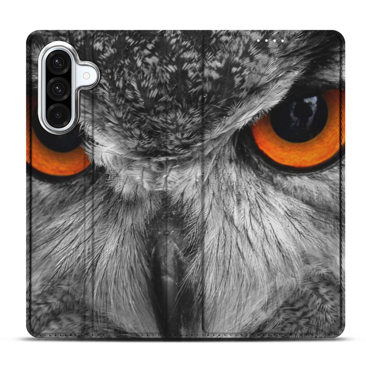 Samsung Galaxy A56 | A36 Hoesje maken Uil stand case uil voorzijde