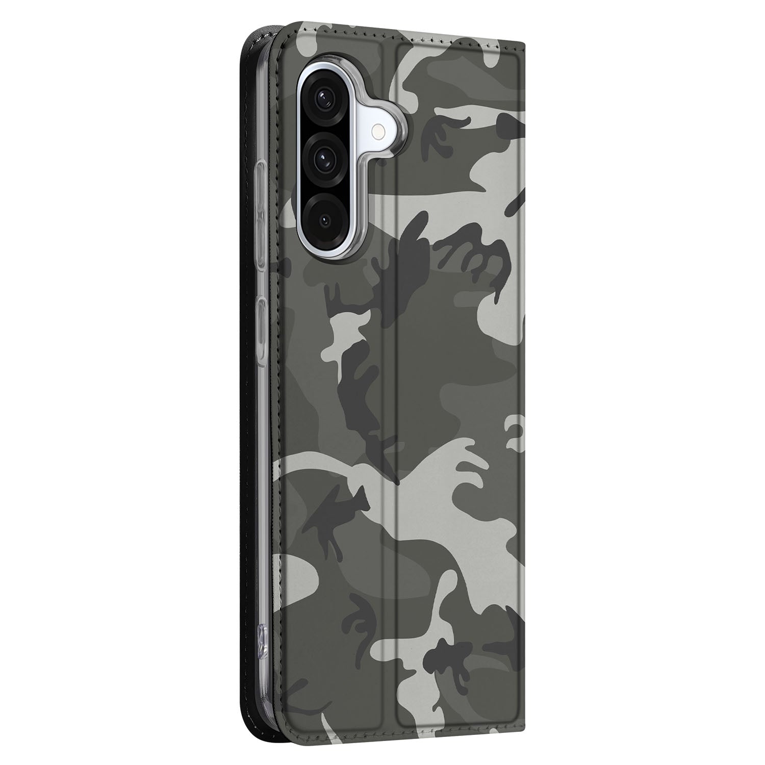 Samsung Galaxy A56 | A36 Hoesje met Magneet Army Light camouflage design recht