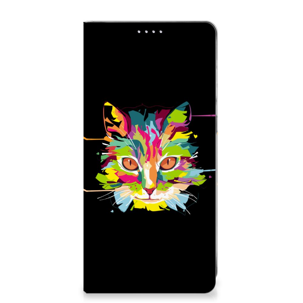Samsung Galaxy A56 | A36 Magnet Case Cat Color kat design voorkant