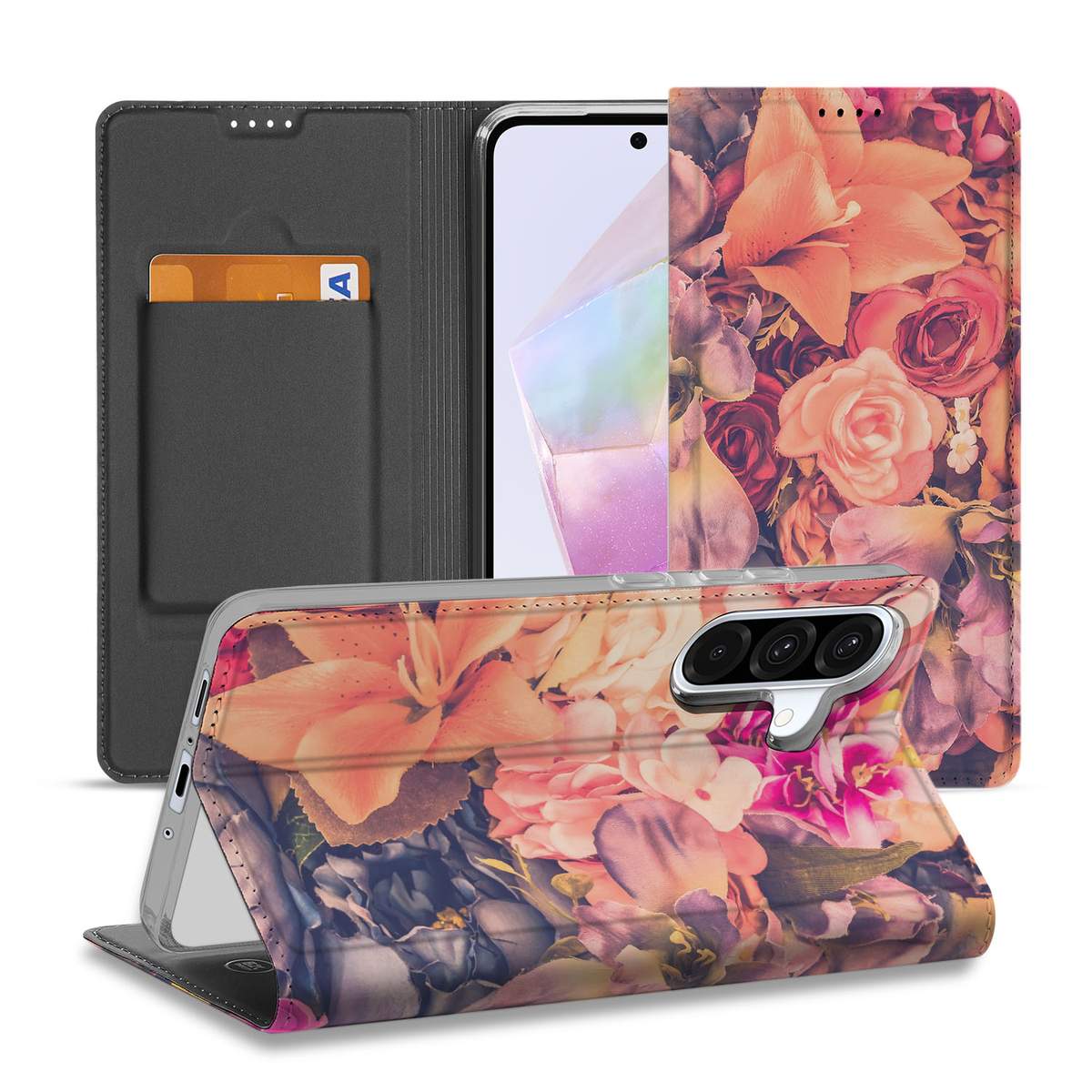 Samsung Galaxy A56 | A36 Smart Cover Bosje Bloemen design bloemen aanzicht