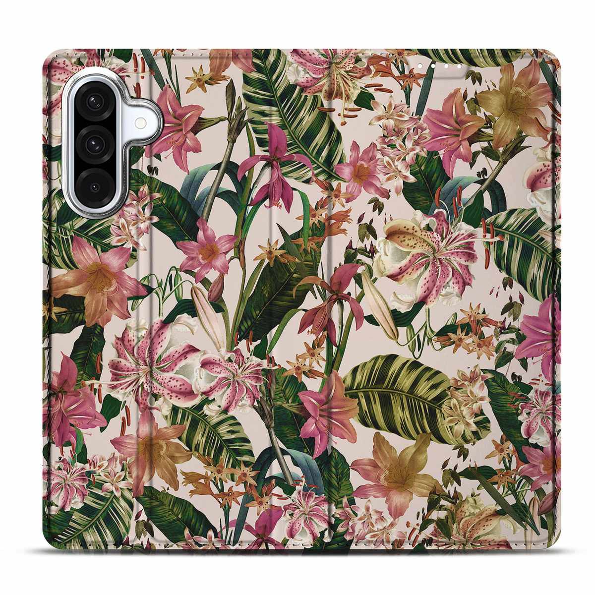 Samsung Galaxy A56 | A36 Smart Cover Flowers bloemen bladeren design