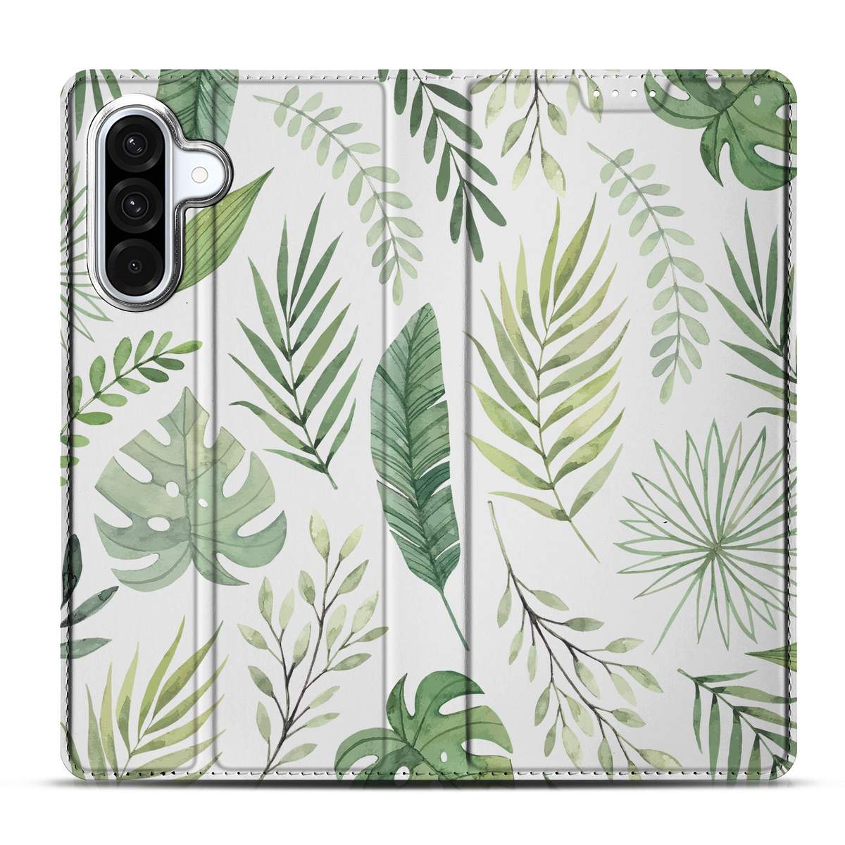 Samsung Galaxy A56 | A36 Smart Cover Leaves design Leaves achterkant