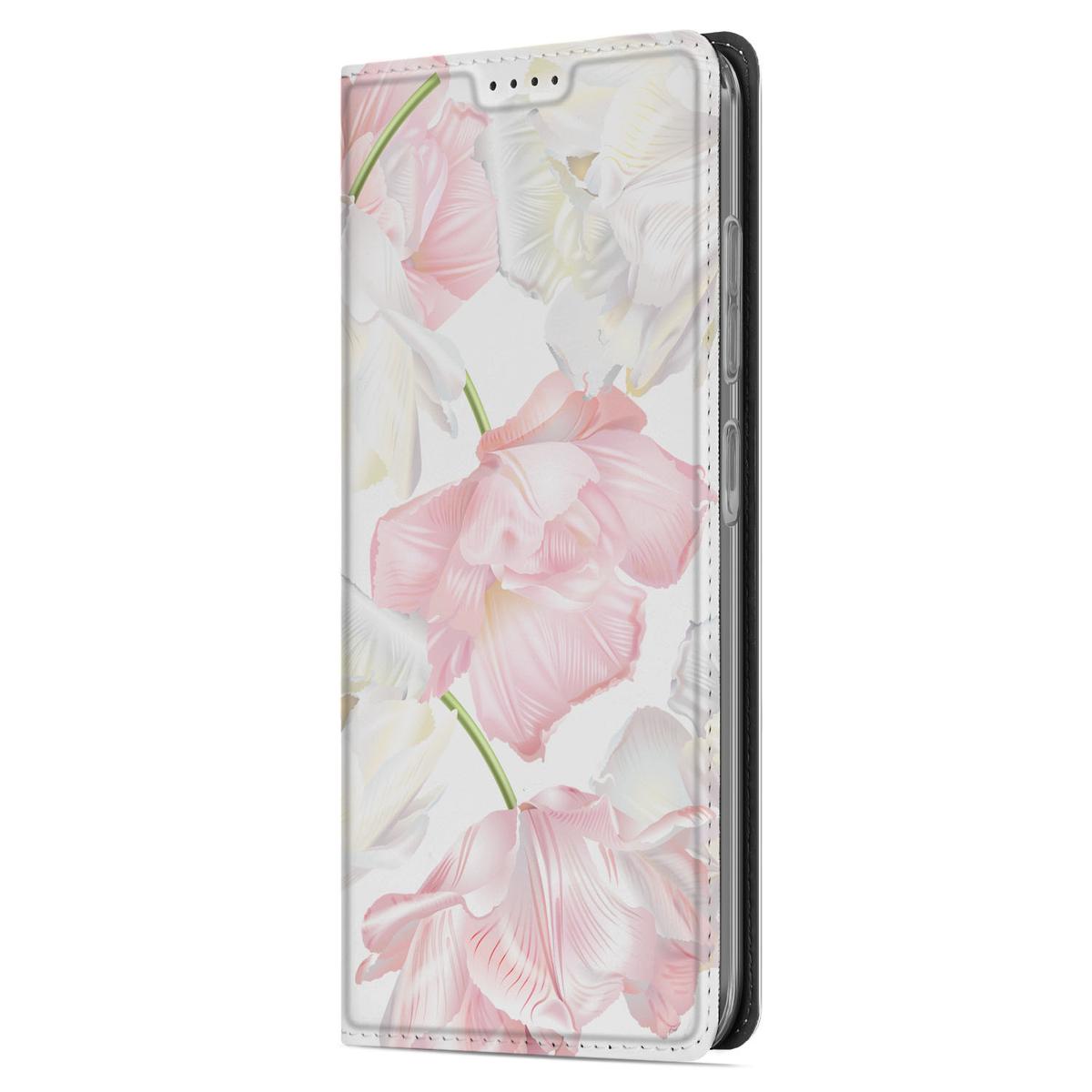 Samsung Galaxy A56 | A36 Smart Cover Lovely Flowers bloemen design aanzicht