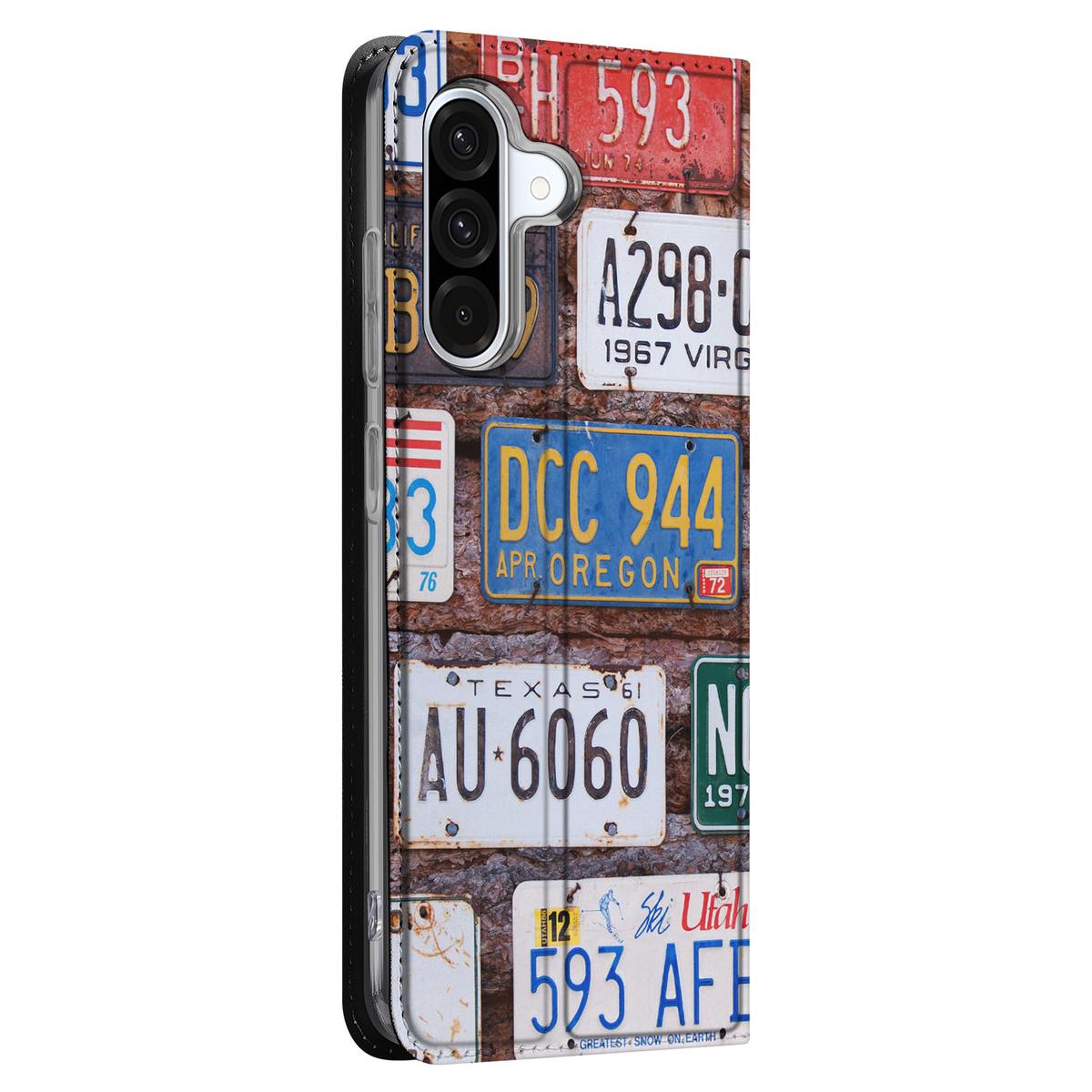 Samsung Galaxy A56 | A36 Stand Case Kentekenplaten design kentekenplaten aanzicht