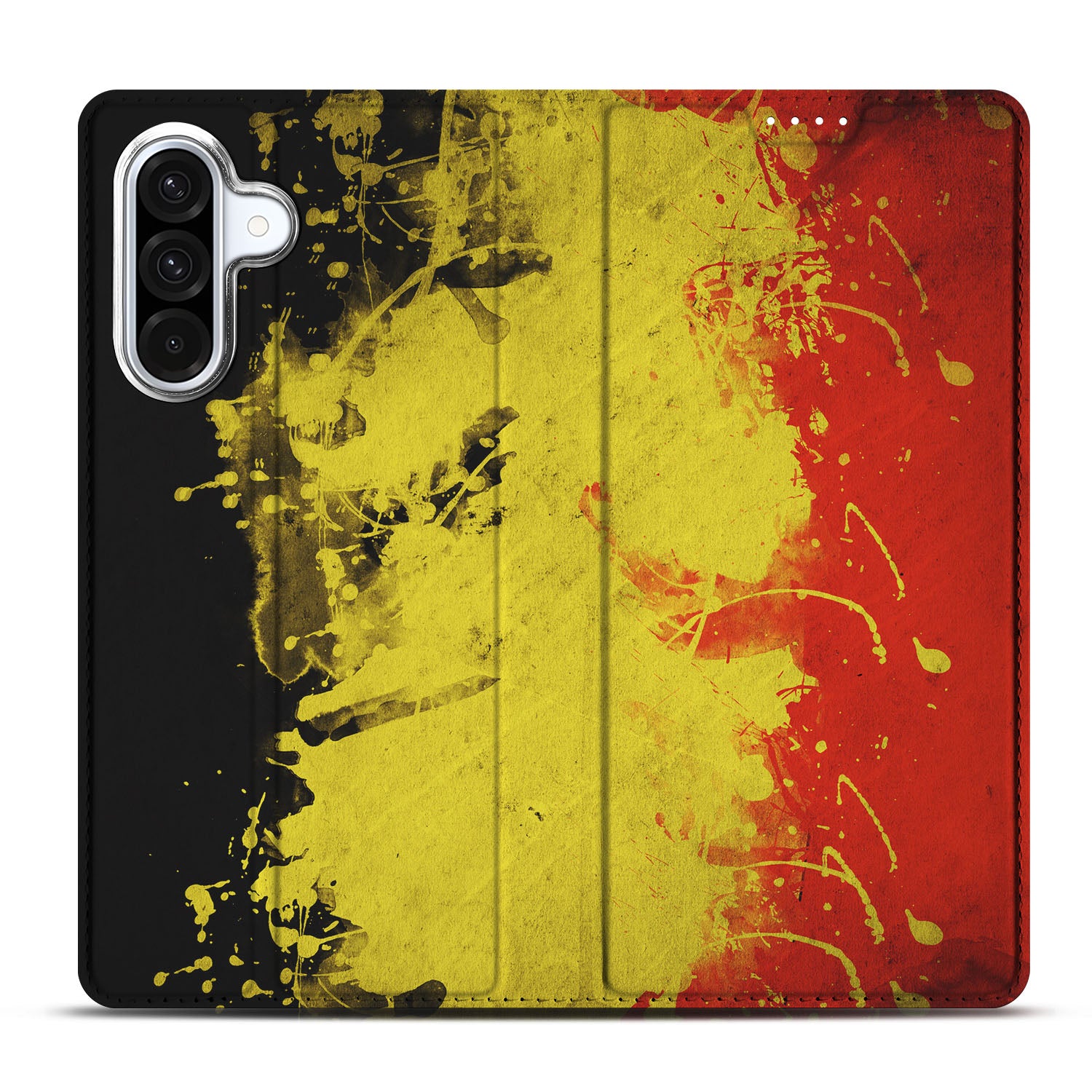 Samsung Galaxy A56 | A36 Standcase België designhoes Belgische vlag achterkant