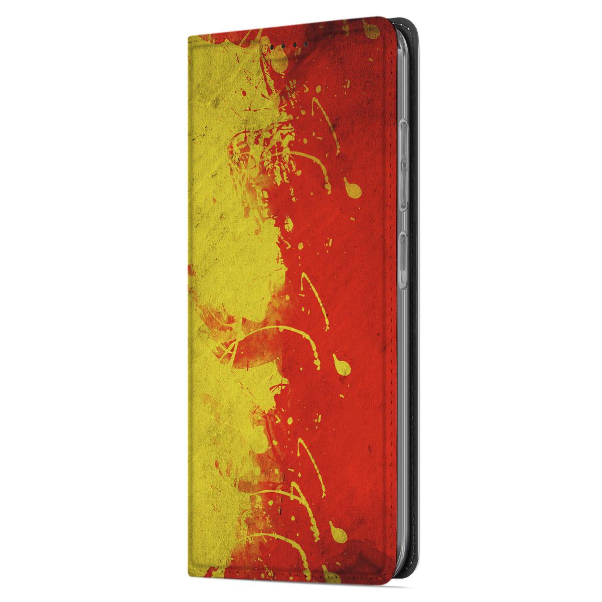 Samsung Galaxy A56 A36 Standcase België design hoesje Belgische kleuren voorzijde