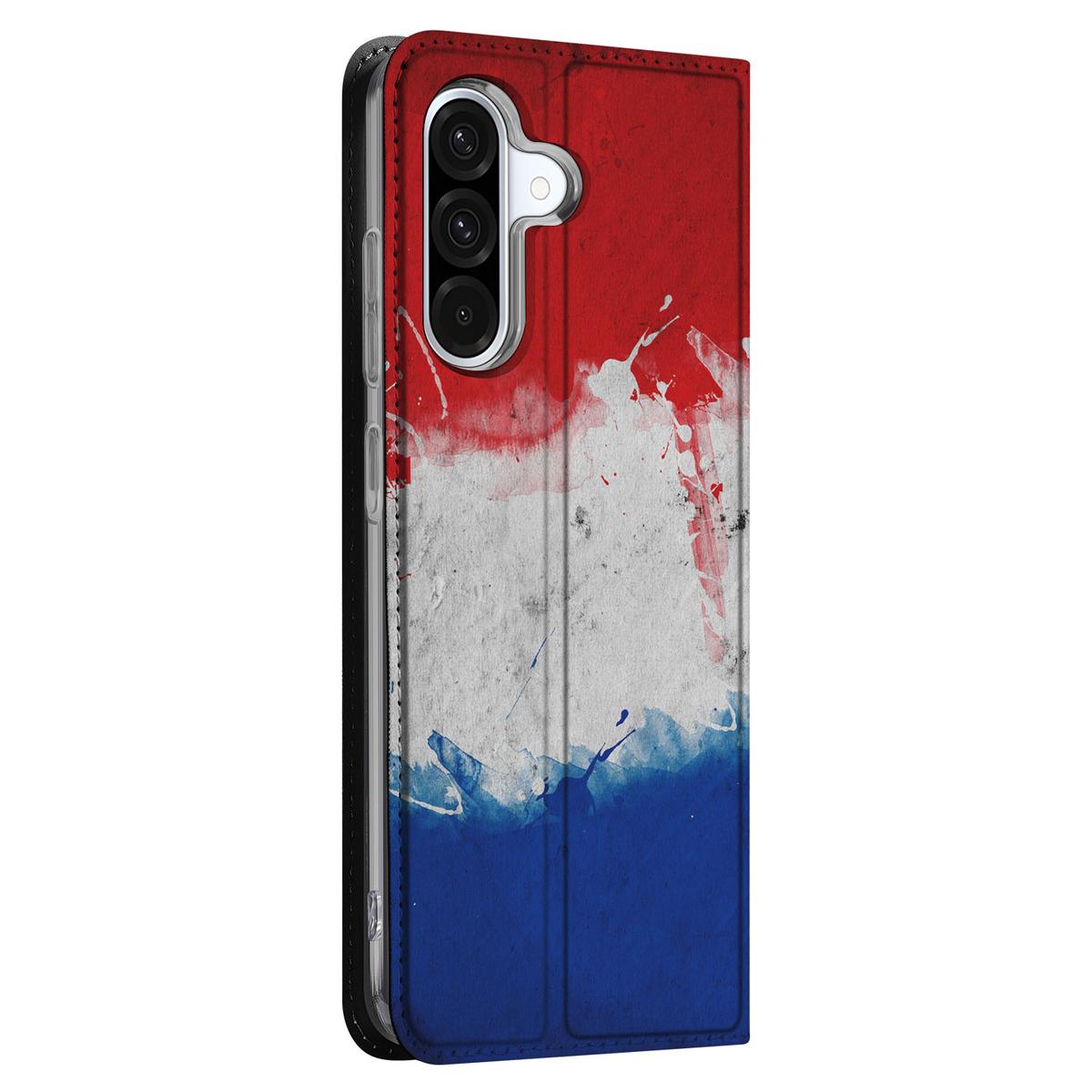 Samsung Galaxy A56 | A36 Standcase Nederland design Nederlandse vlag aanzicht