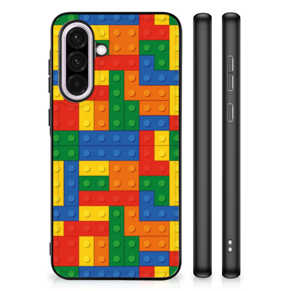 Samsung Galaxy A56 Back Case Blokken blokken print achterzijde zijaanzicht
